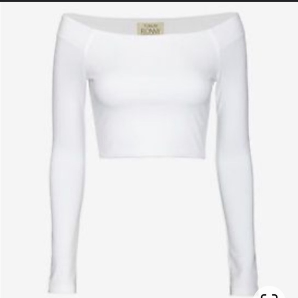 Torn By Ronny Kobo Off the Shoulder Top: M